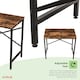 image 10 of Oypla 80cm Heavy Duty Industrial Writing Computer Desk Home Office Worktop Table Brown