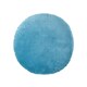 image 1 of Homescapes Blue Velvet Cushion - 40 cm Round Blue