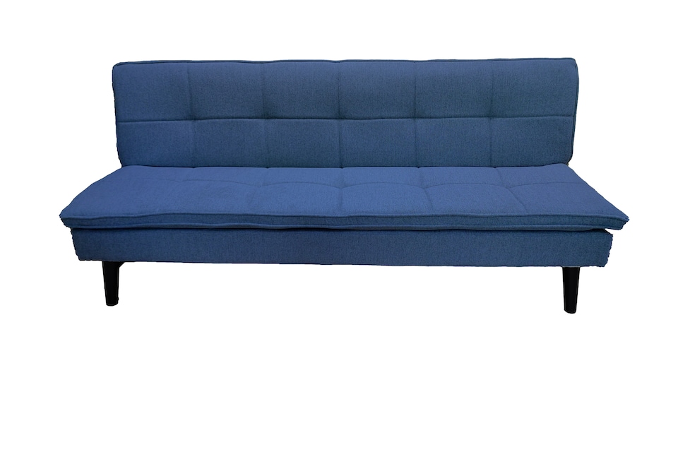 image 1 of The Fermo 2 Seater Sofa Bed in Grey, Silver or Navy | Blue | One Size