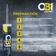 image 5 of OB1 Grey Multi-Surface Construction Sealant & Adhesive Silicone Pack of 2