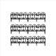 image 4 of 6 x 23cm 4 Piece Black Ornate Garden Border Fence Edging