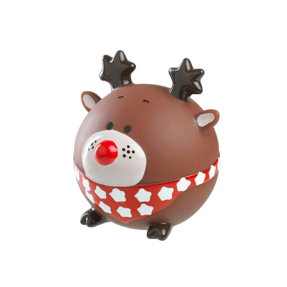 House Of Paws Rudolph Vinyl Dog Chew Toy - Brown - One Size
