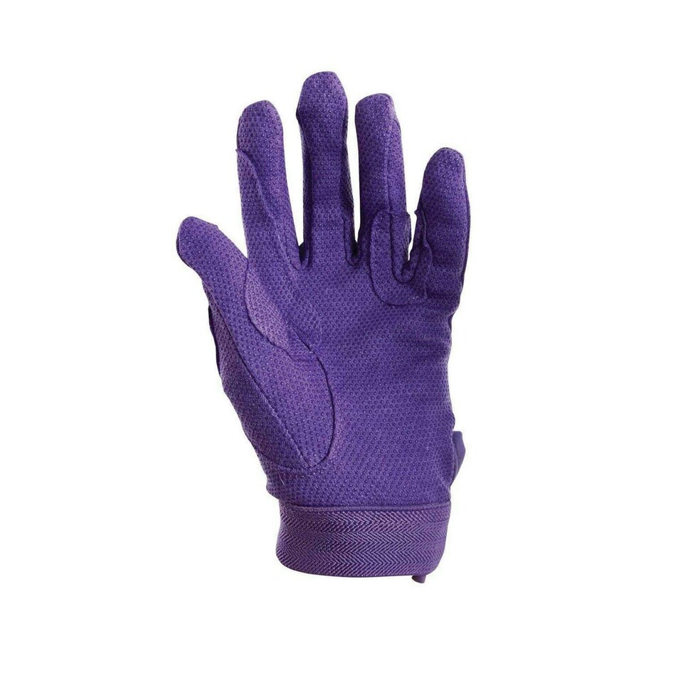 image 1 of Dublin Adults Track Riding Gloves - Purple - X-Large Purple | X-Large
