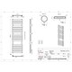 image 3 of Egadi - Chrome Electric Towel Rail H1512mm x W500mm 400w Standard