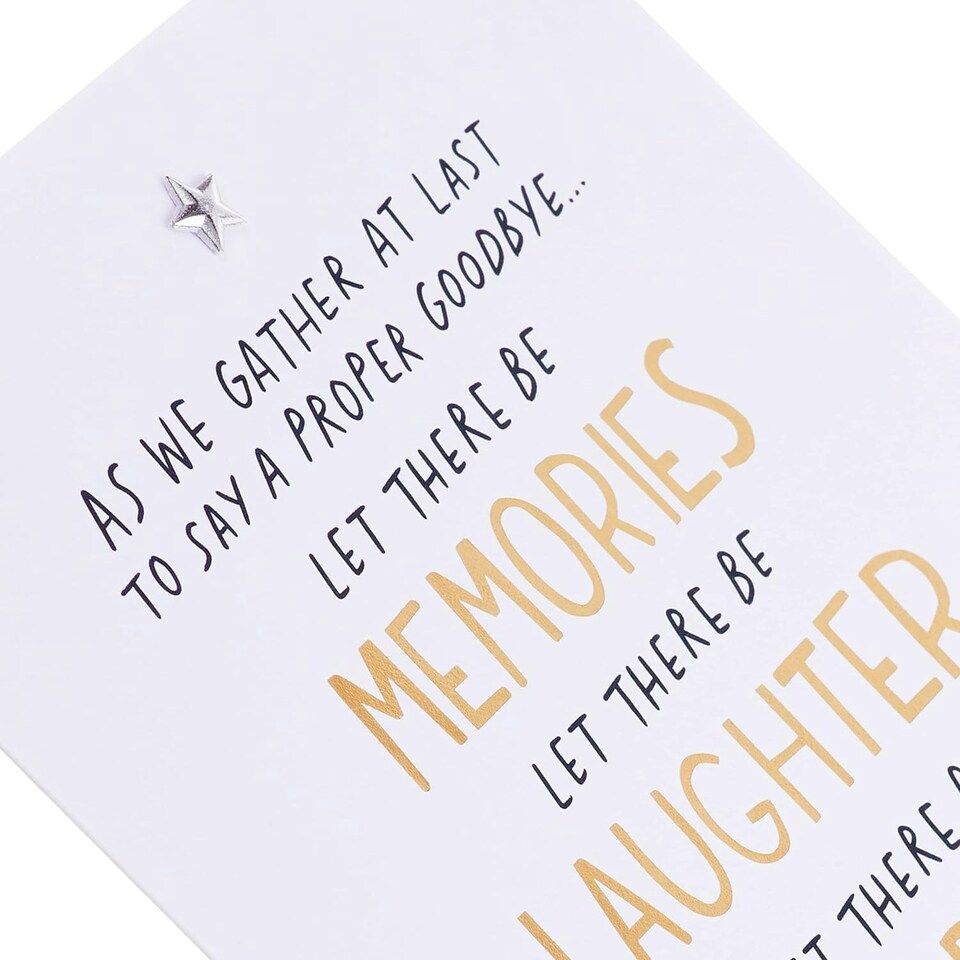 image 1 of Contemporary Text Based Design with Sentimental Message Sympathy Card
