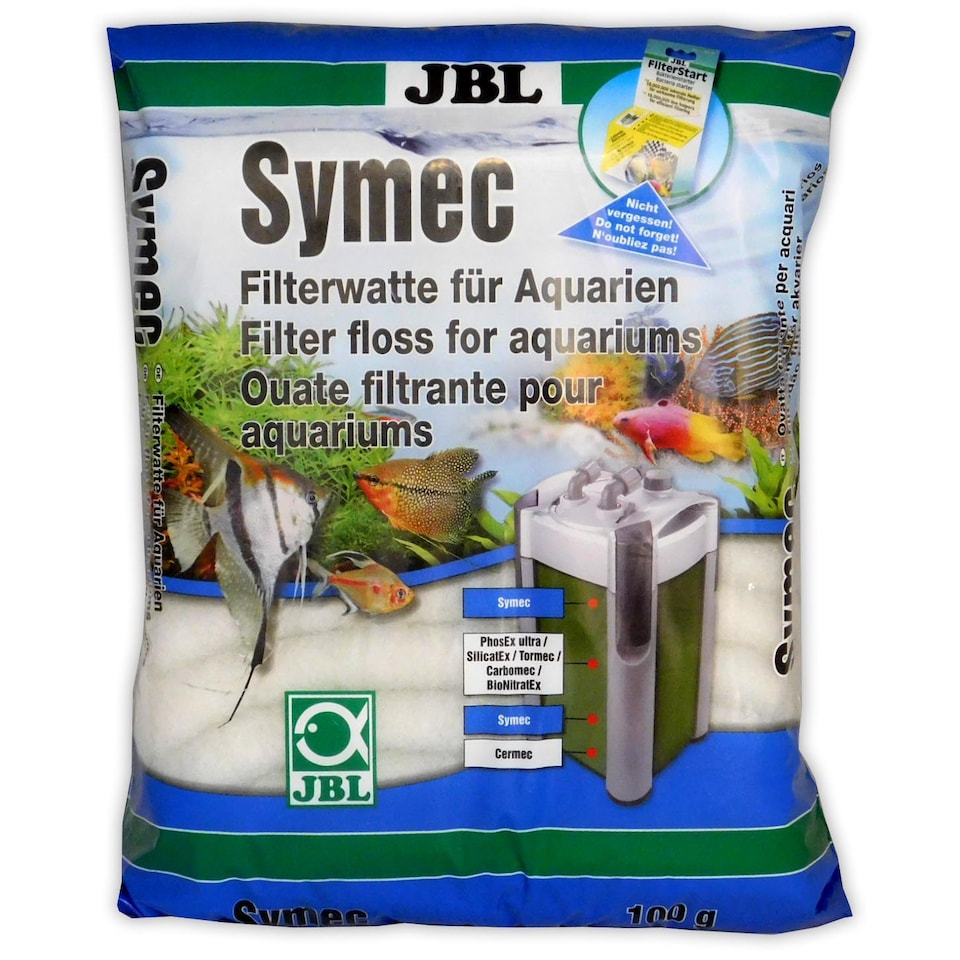 image 1 of JBL Symec Filter Wool 100g Aquarium Filter Media for Water Clarity
