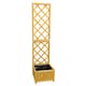 image 1 of Square Wooden Garden Trellis Planter