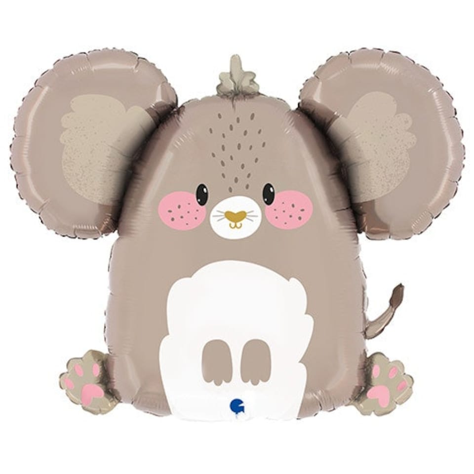 image 1 of Tiny Mouse Giant Foil Helium Balloon 66cm / 26 in