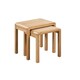 image 1 of Classic Stylish Curve Nest of Tables Brown