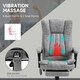 image 5 of Vinsetto 6-Point Vibrating Heat Massage Chair w/ Microfibre Upholstery Grey