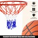 image 2 of COSTWAY 46 cm Basketball Replacement Net Goal Hoop Red Red | Standard