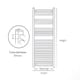 image 2 of 1000mm (H) x 400mm (W) - Vertical CURVED - 22mm - White - Bathroom Towel Rail - (Clifton Rail) -(1.0m x 0.4m)
