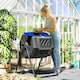 image 2 of (Blue, 160L) Outsunny Outdoor Tumbling Compost Bin with Dual Chamber