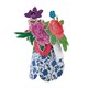 image 5 of Hallmark Magical Botanicals Paper Flowers 'Wonders' - 3D Pop-Up Patterned Vase