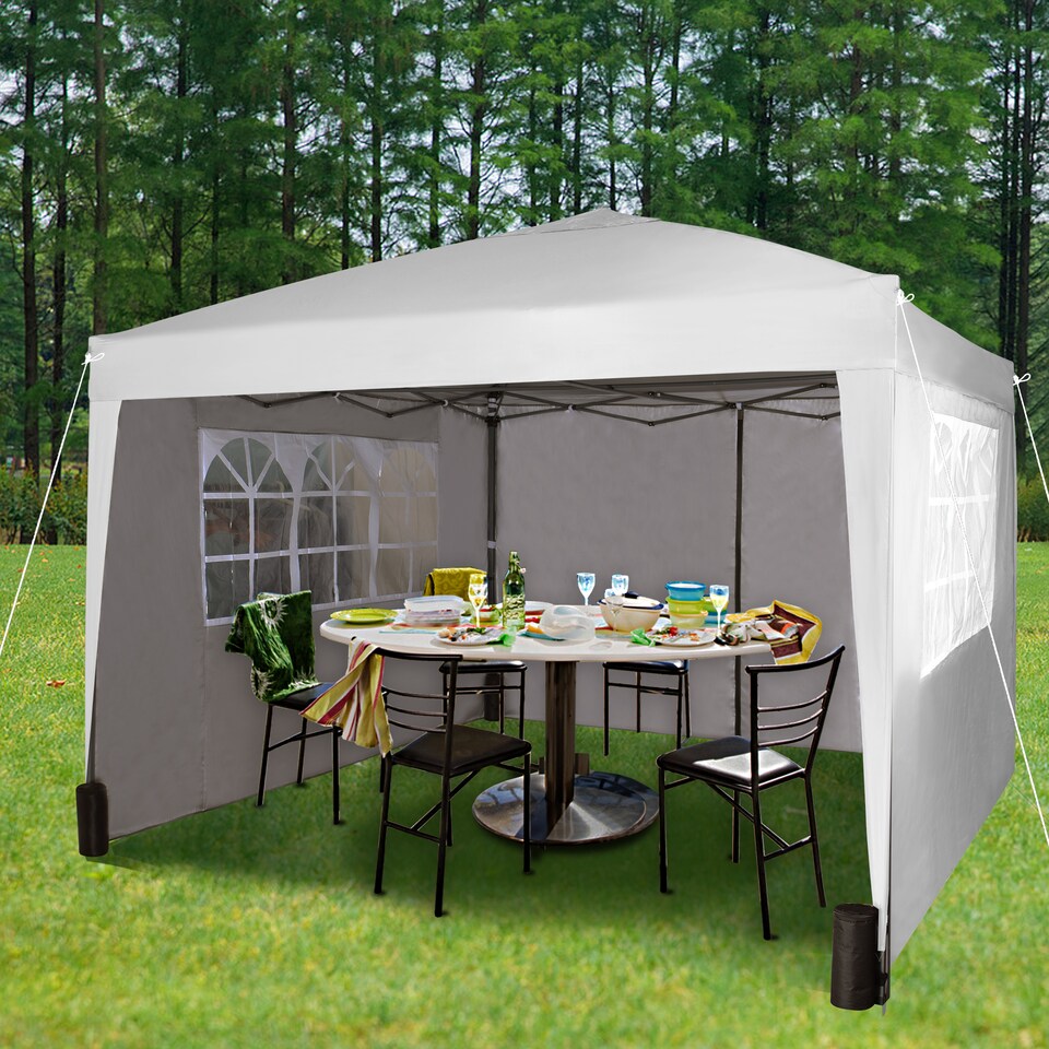 image 1 of MCC Direct Gazebo 3x3 Pop up Garden Outdoor Tent Patio Canopy Marquee with Sides