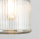 image 5 of ValueLights Ribbed Pattern Glass Jar Pendant Shade Black | Black