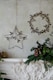 image 2 of Star Mistletoe Wreath - Glass/Metal - L31 x W1.5 x H31 cm - Galvanised