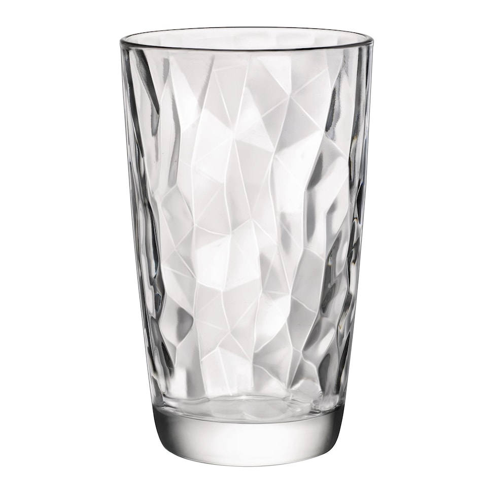 image 1 of Bormioli Rocco Diamond Highball Glasses - 470ml - Clear - Pack of 6