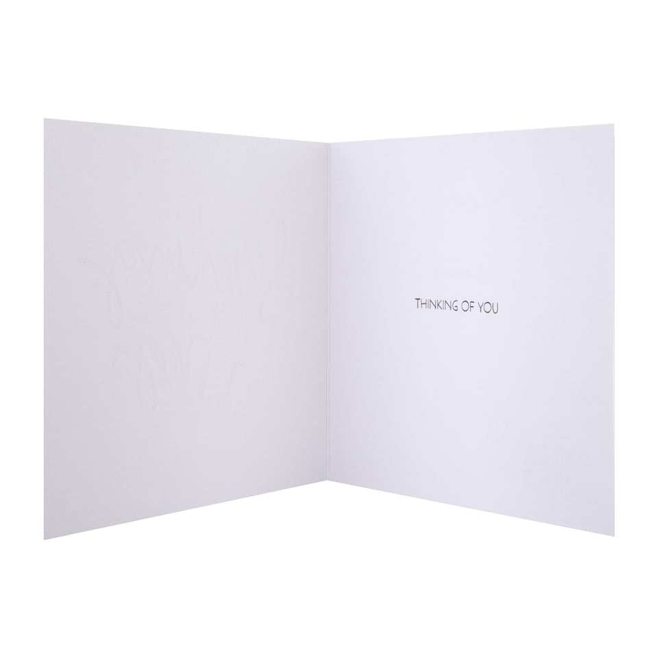image 1 of Hallmark Thinking of You Card - 'Sending Hugs' Typography Design
