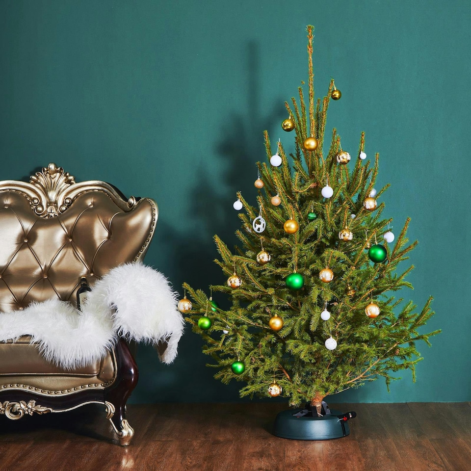 image 1 of Holly International Easy Clamp Foot Pedal Christmas Tree Stand - Large for real Trees up to 2.7m