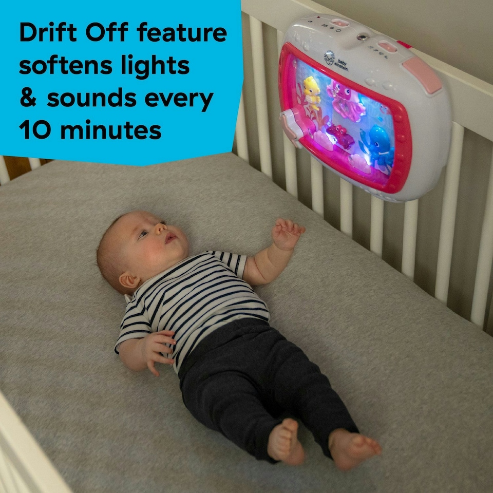 image 1 of Baby Einstein Sea Dreams Soother Musical Crib Toy Pink Suitable From Birth