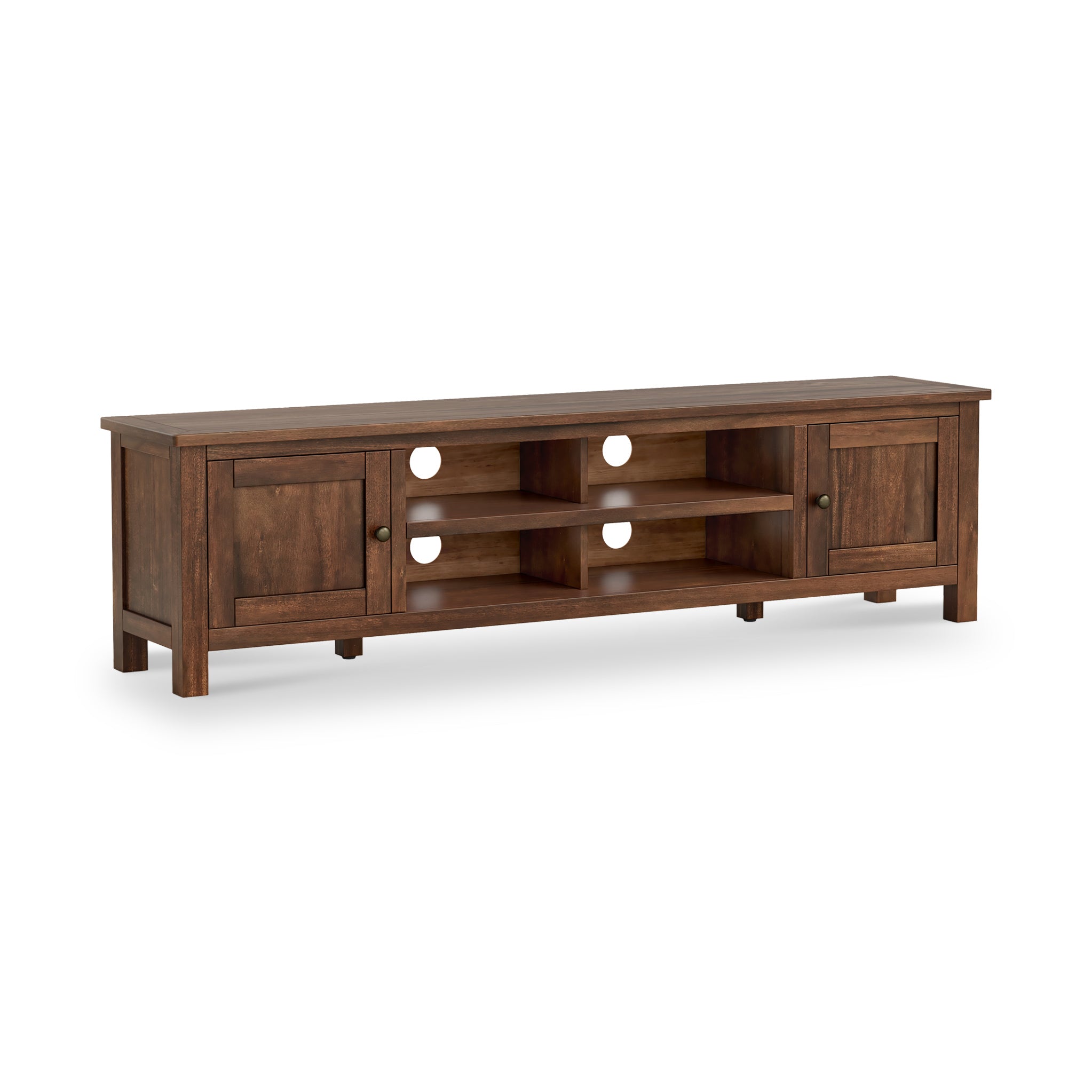 Duchy Acacia 180cm Extra Wide TV Unit - Fully Assembled By Roseland Furniture