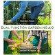 image 3 of Outsunny 2 In1 Folding Garden Kneeler Foam Chair Pad Support Bench, Green