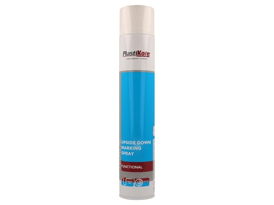 PlastiKote - Trade Upside Down Marking Spray Paint White 750ml | White