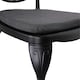 image 2 of Charles Bentley Cast Aluminium Bistro Table and 2 Chairs Set Black Outdoor Table