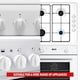 image 5 of SPARES2GO Universal White Control Knobs for All Makes and Models of Oven Cooker & Hob (Pack of 4)