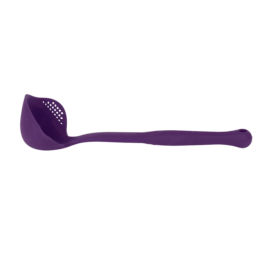 image 1 of Colourworks Silicone Kitchen Ladle with Spout Purple