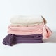 image 6 of Homescapes Cotton Rajput Ribbed Purple Throw - 225 x 255 cm Purple
