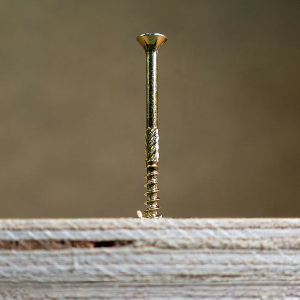 image 1 of Timco - C2 Clamp-Fix Multi-Purpose Premium Screws - TX - Double Countersunk - Yellow (Size 8.0 x 80 - 100 Pieces)