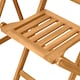image 8 of Outsunny Folding Patio Bistro Set of 3 Dining Table Set with 2 Foldable Chairs