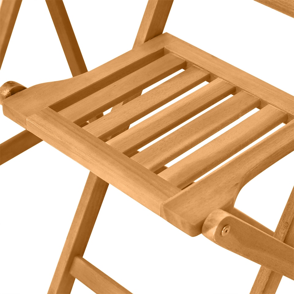 image 1 of Outsunny Folding Patio Bistro Set of 3 Dining Table Set with 2 Foldable Chairs