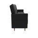 image 3 of Andora sprung sofa bed in faux leather black Black | BLACK FAUX LEATHER