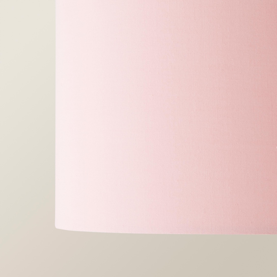 image 1 of ValueLights Reni Medium Pink Fabric Pendant Shade | Pink