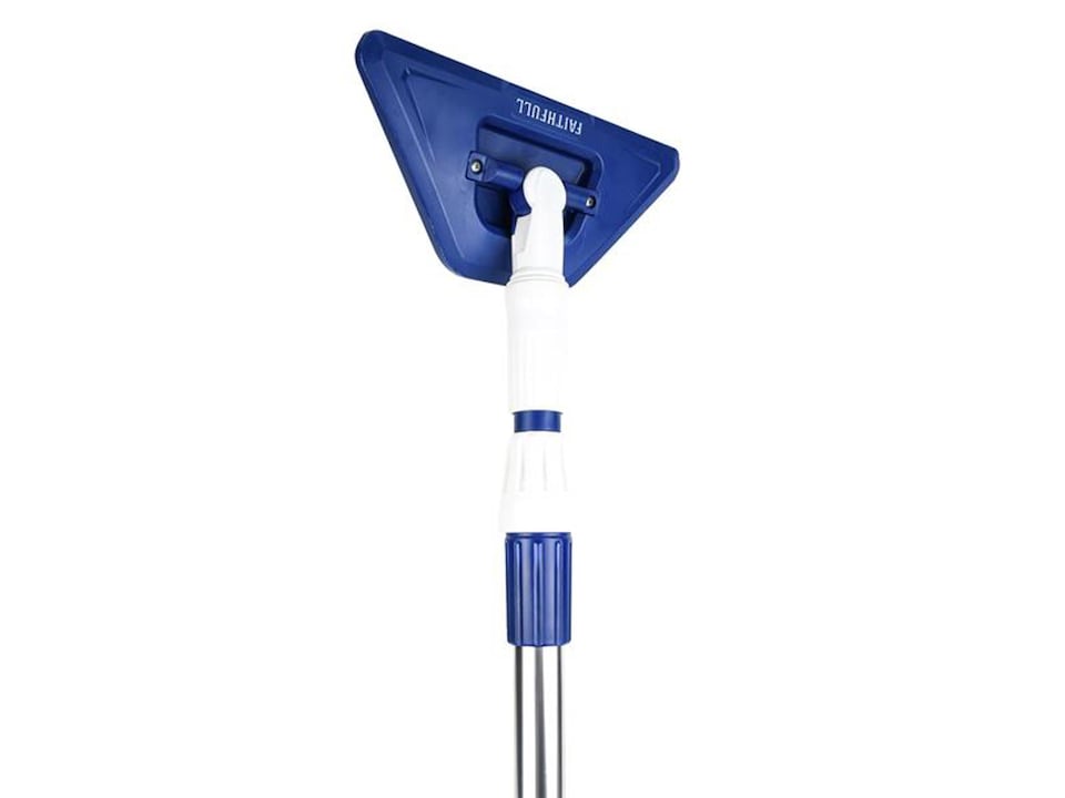 image 1 of Faithfull Heavy-Duty Water Flow Brush & Telescopic Pole Set