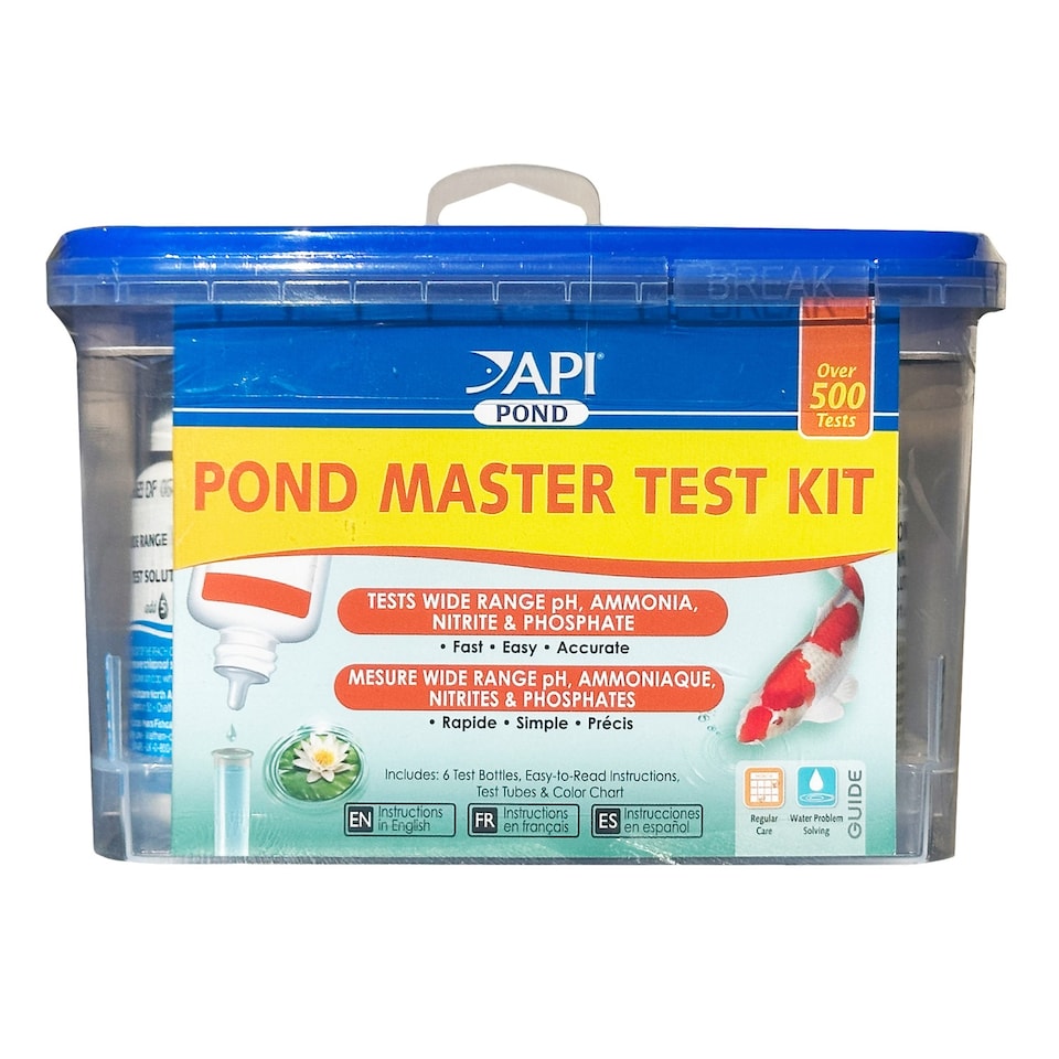 image 1 of API 500 Pond Master Test Kit Tests pH, Ammonia, Nitraite & Phosphate