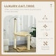 image 3 of PawHut 90cm Cat Tree Tower with Bed, Toy Ball, Scratching Post, Beige