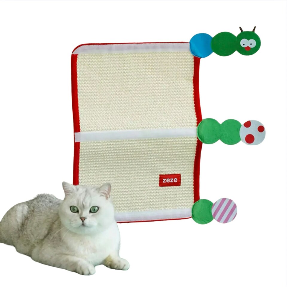 image 1 of ZEZE Caterpillar Velcro Cat Scratching Mat