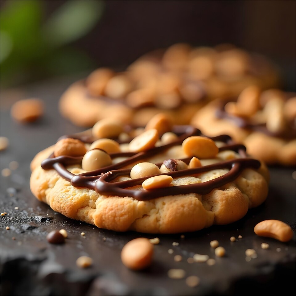 image 1 of Diablo Sugar Free Chocolate and Peanut Cookies 150g 3 Pack