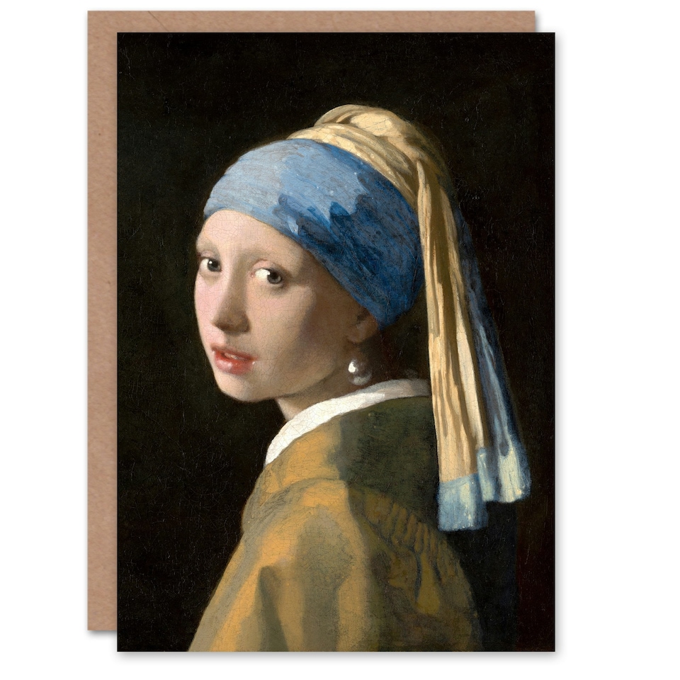 image 1 of Johannes Vermeer Art Card Girl with a Pearl Earring