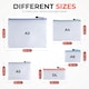 image 10 of Pack of 12 A3 Grey PVC Mesh Zip Bags