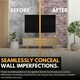 image 7 of NOVECRAFTO 3D Stone Brick Wall Panels – 6 PVC Sheets, Covers 2.76 sqm (29.76 sq ft), 96x48cm Each – Rose Marble Slim Brick Effect Cladding for Any Room