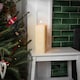 image 4 of Nicola Spring Square Vanilla Pillar Candles - 110 Hours - Cream - Pack of 3 | Cream | Beige