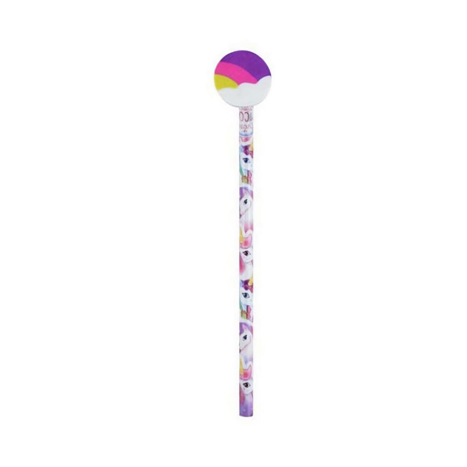 Henbrandt Unicorn Pencil With Eraser - Multicoloured - One Size
