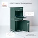 image 9 of SMART PARCEL BOX® Large Front & Rear Access | Green | 1
