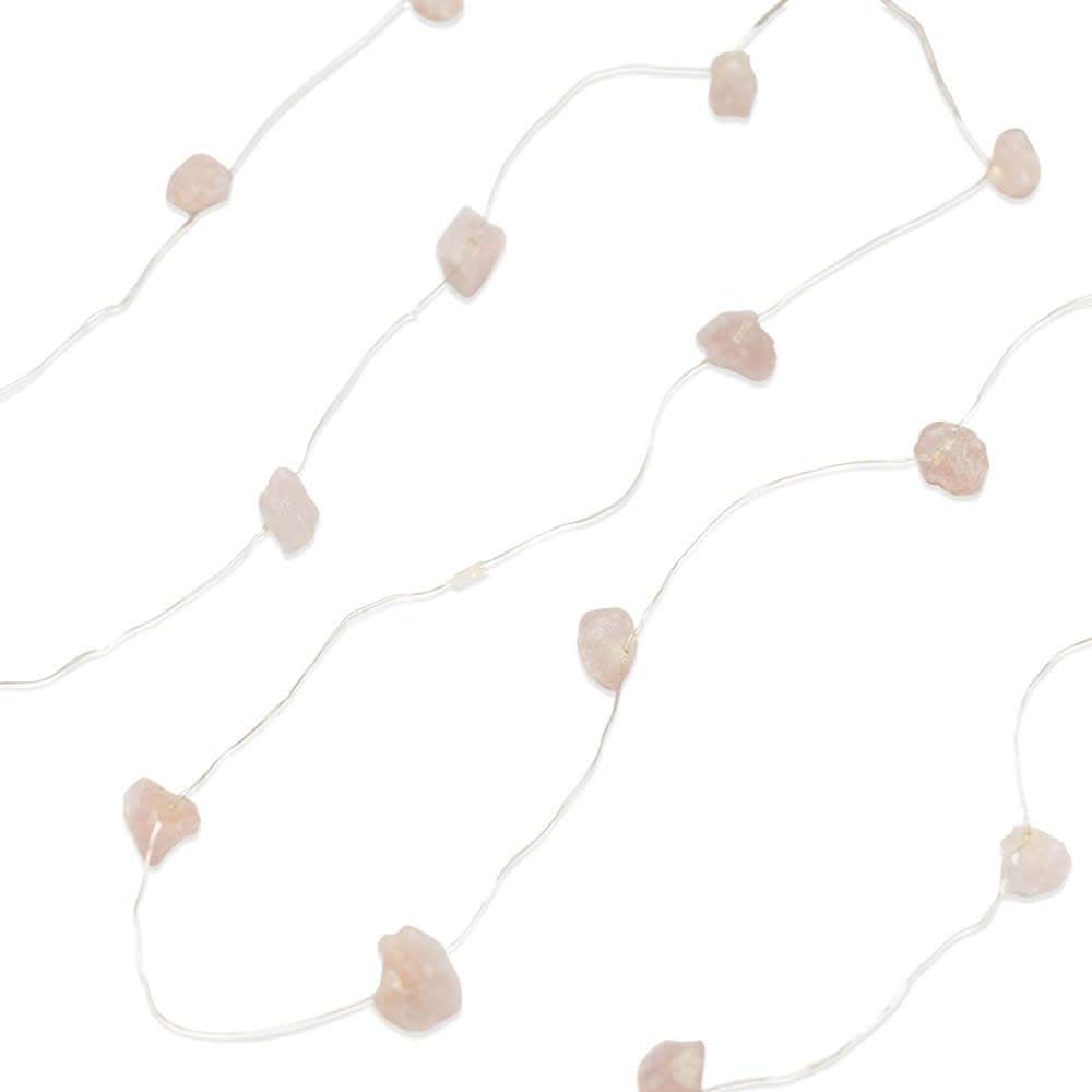ValueLights Crystal Gifting Matte Pink String Light and Integrated Bulb