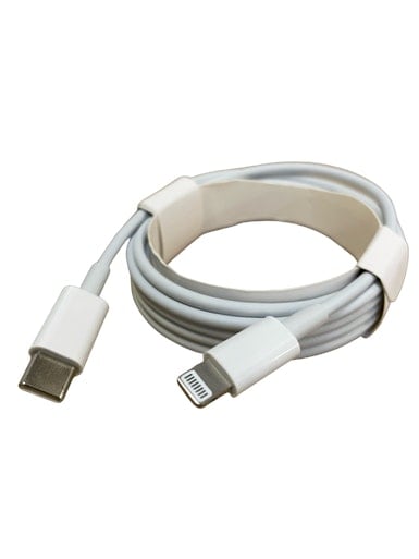 2m USB-C to Lightning Charging Cable | White